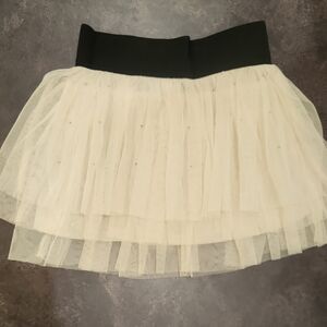 Cream Tulle Skirt